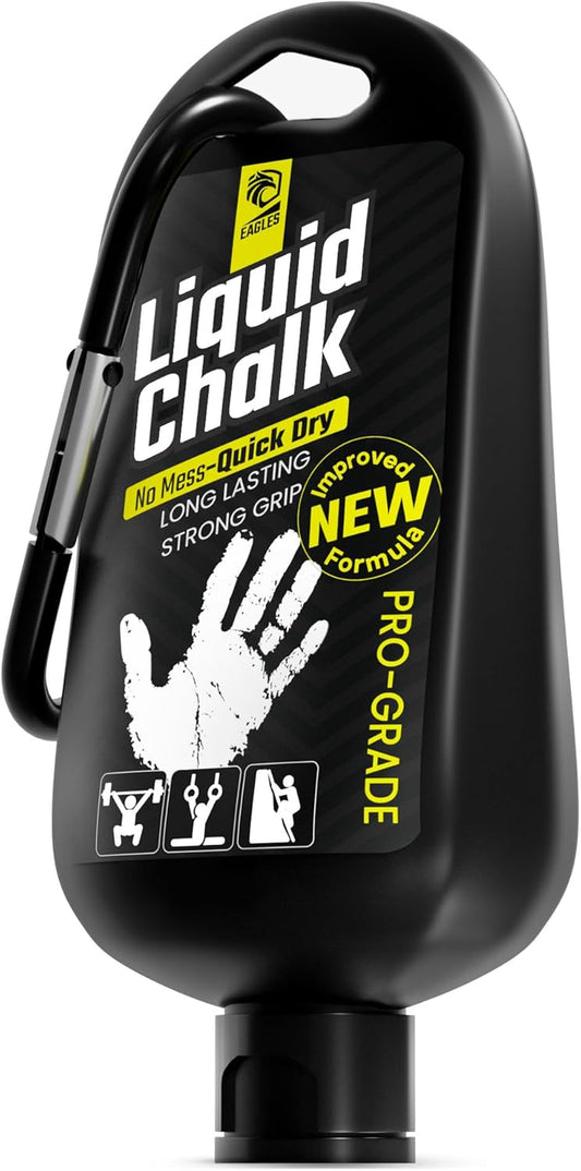 Pro Grade Gym Liquid Chalk 60, 120 or 280Ml & Clear Dry Hand Mess-Free Chalk for Weightlifting, Gymnastics Rock Climbing, Pole Grip, Sports Dries in Seconds - Sweat-Resistant and Long Lasting